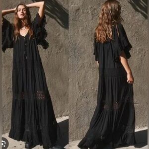 Free People Black Maxi Dress